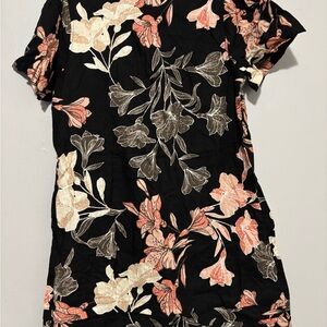 Original Use Black Floral Blouse